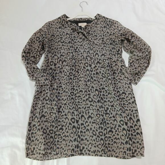 Loft Size XXSP Cheetah Print Empire Waist Mini Dress - Picture 5 of 14